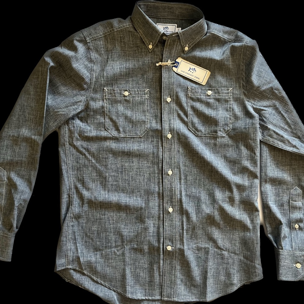 Men's Southern Tide Performance Dock Shirt, Small, NWT